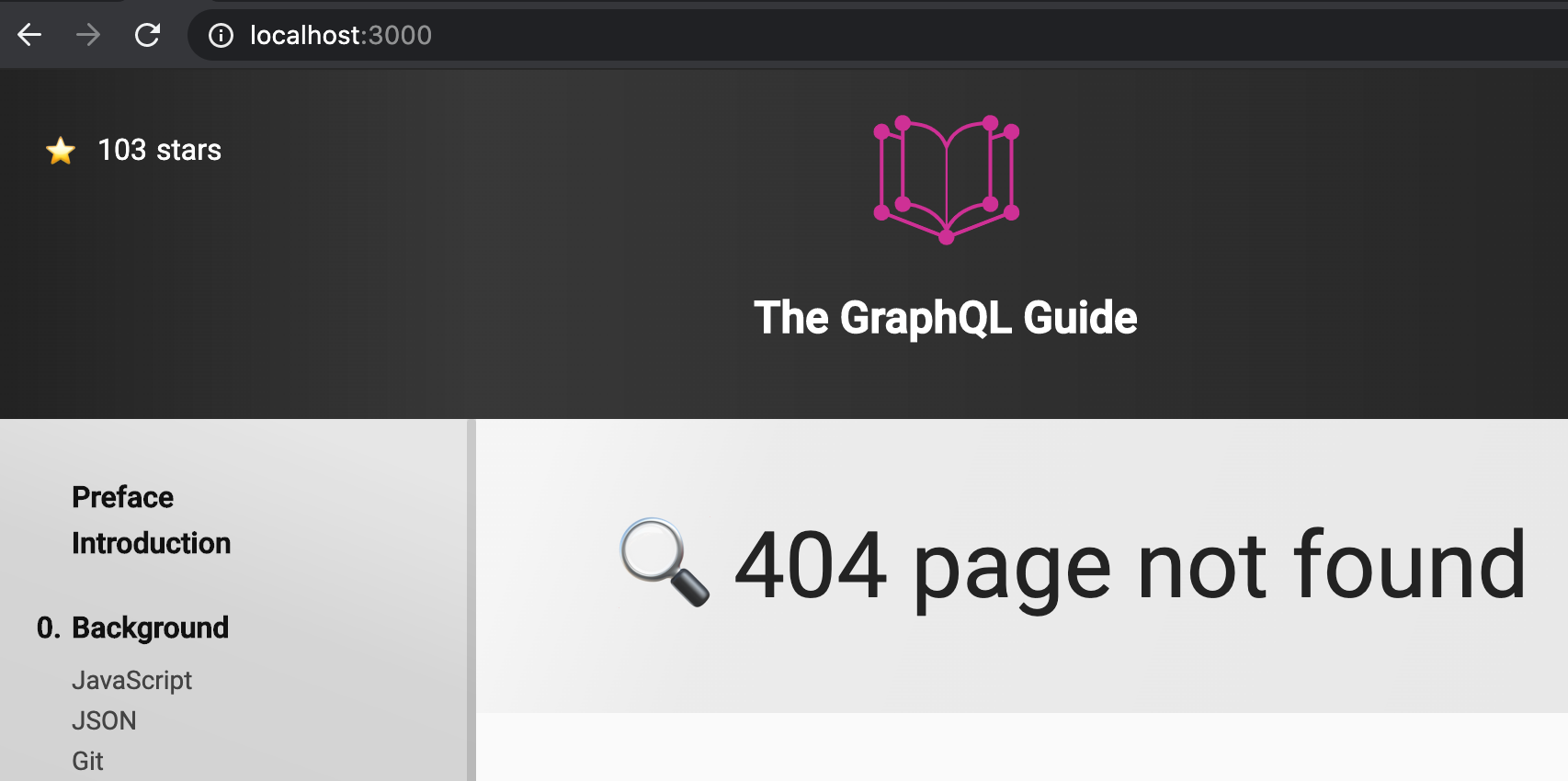 404 page not found