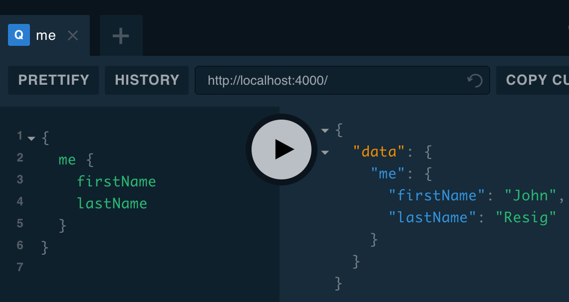 me query with results
