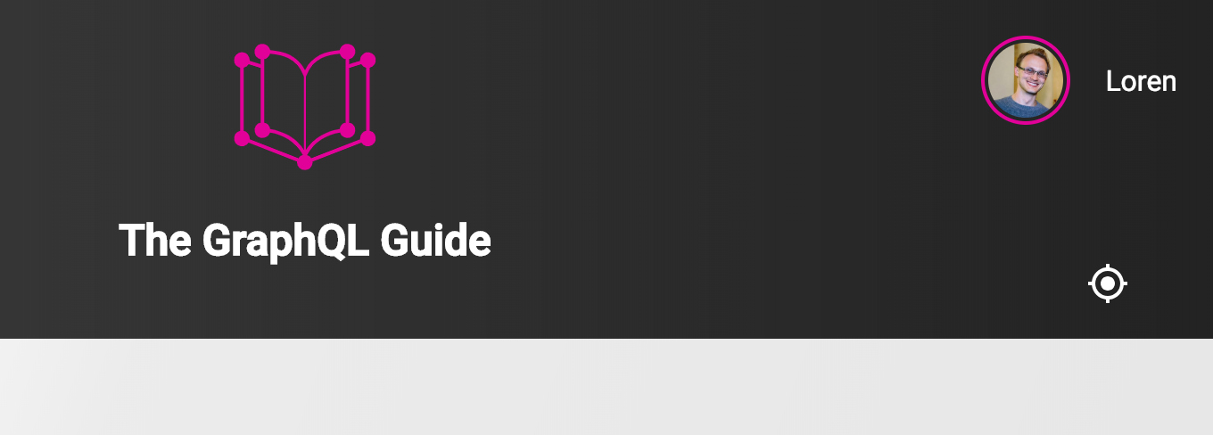 A location button displayed in the header
