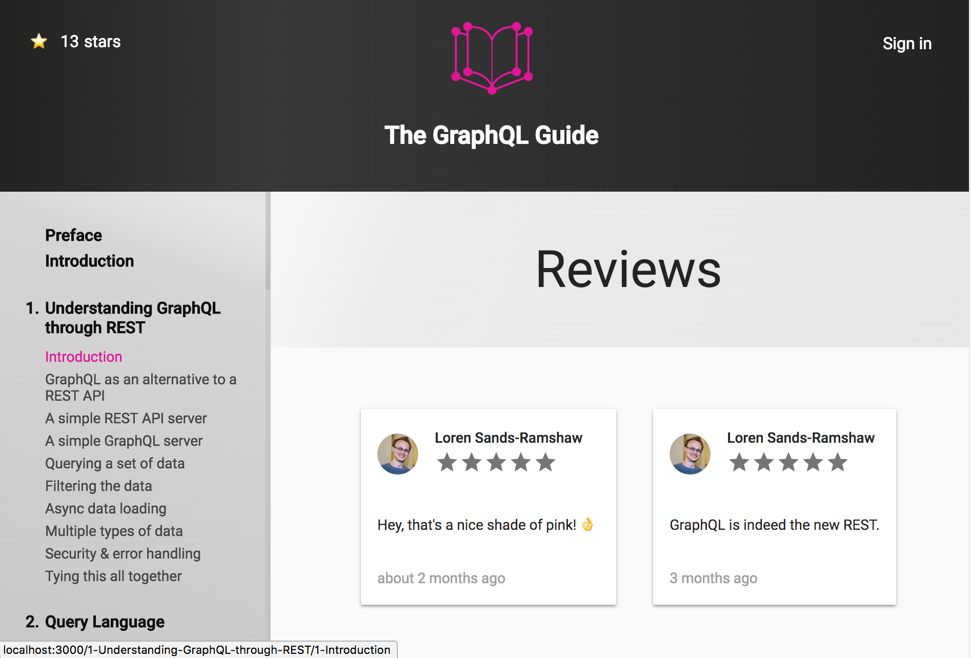 Hidden review icons