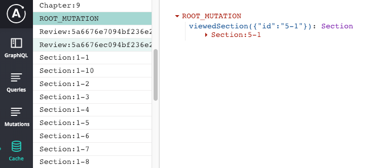 ROOT_MUTATION key in Apollo cache
