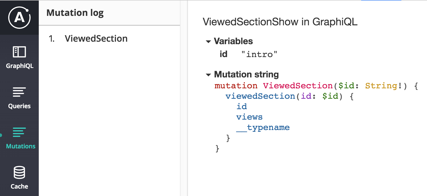 DevTools Mutation