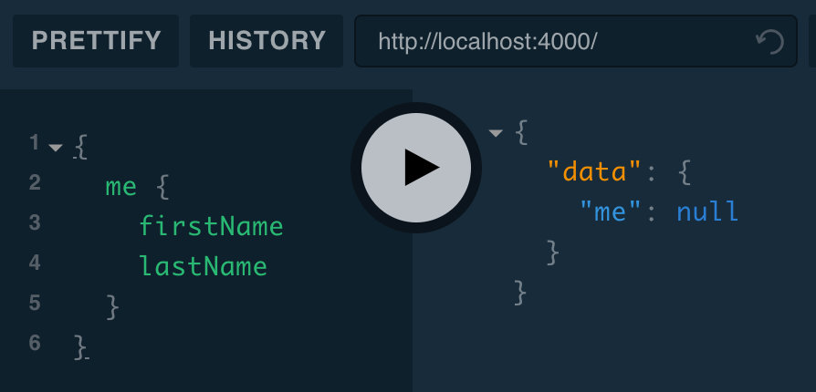me query with null